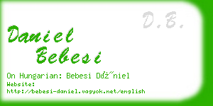 daniel bebesi business card